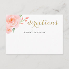 Wasserfarben Sukkulentes Blush Floral Elegante Hoc Begleitkarte