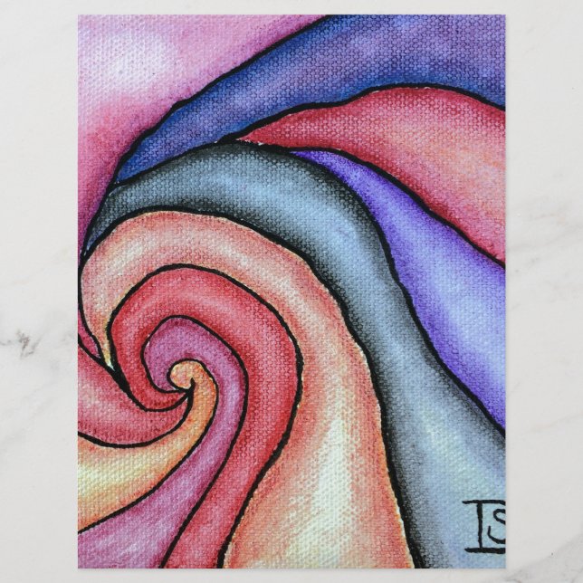 Wasserfarben-Swirl (Vorderseite)
