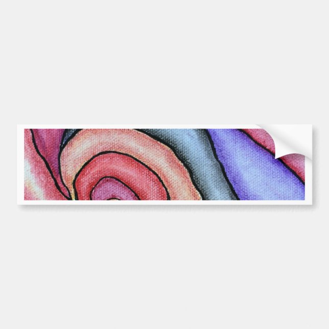 Wasserfarben-Swirl Autoaufkleber (Vorne)