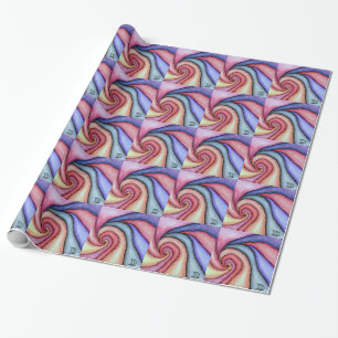 Wasserfarben-Swirl Geschenkpapier