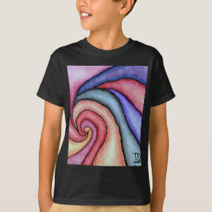 Wasserfarben-Swirl T-Shirt