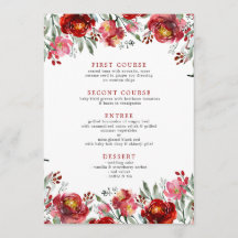 Wasserfarben Tiefrote Blume