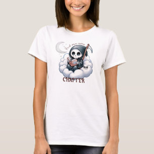 Wasserfarben-Todesengel-Buchliebhaber T-Shirt
