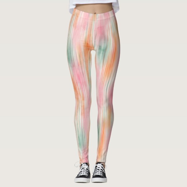 Wasserfarben-Traum Leggings (Vorderseite)