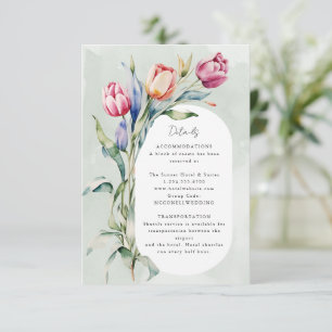 Wasserfarben Tulpen Frühlingsszenarien RSVP Karte