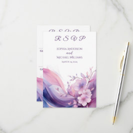 Wasserfarben-UAWG-Kirschblüten- RSVP Karte