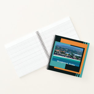Wasserfarben von Oranjestad, Aruba Notizbuch