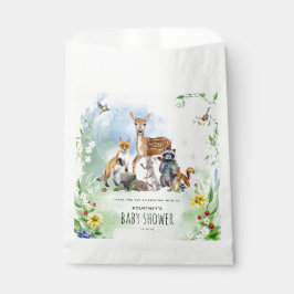 Wasserfarben-Waldtiere Kinderdusche Geschenktütchen