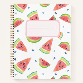 Wasserfarben-Wassermelone-Notebook Notizbuch