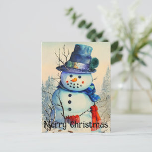 Wasserfarben-Weihnachtsmann-Feiertagspostkarte Feiertagspostkarte