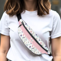 Wasserfarben-Wildblumen-Rosa-Personalisiertes Mono