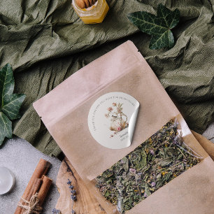 Wasserfarben-Wildblumen-Teebridal-Shower-Dankeschö Runder Aufkleber