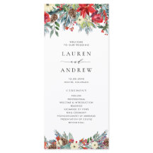 Wasserfarben Winter Blooms Garland Hochzeit