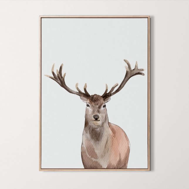 Wasserfarben Woodland Animal Boys Girls Zimmerdeko Poster (Watercolor Woodland Animal Boys Girls Room Decor)