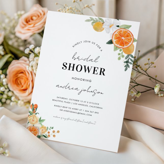 Wasserfarben-Zitrusfrüchte-Blütenblütenblätter Bra Einladung (Von Creator hochgeladen)