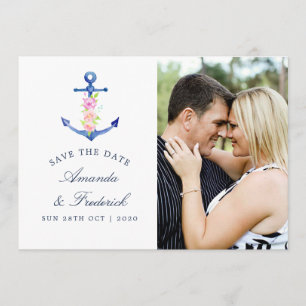 Wasserfarbenähnliche Hochzeit speichern Sie das Da Save The Date
