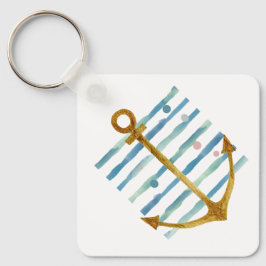 WASSERFARBENANCHOR, KÜSTENSTRANDVERMIETUNG SCHLÜSSELANHÄNGER