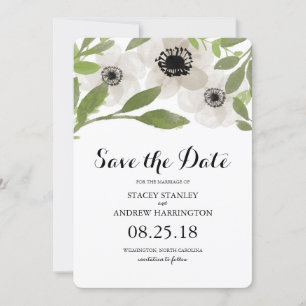 Wasserfarbenanemone SAVE THE DATE