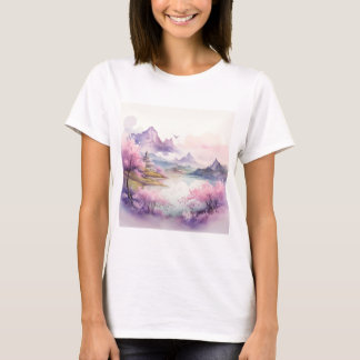 Wasserfarbenart T-Shirt