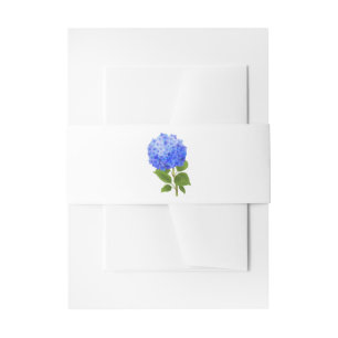 Wasserfarbenblau-Hydrangea Einladungsbanderole