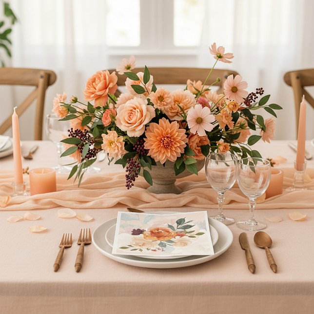 Wasserfarbenblüte Serviette (Von Creator hochgeladen)