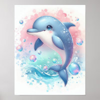 Wasserfarbendolphin