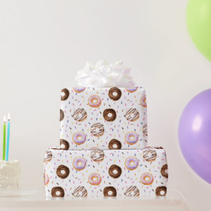 WasserfarbenDonuts Muster Geschenkpapier