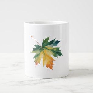 Wasserfarbene Ahornblatt-Kissenhülle zum Anpassen Jumbo-Tasse