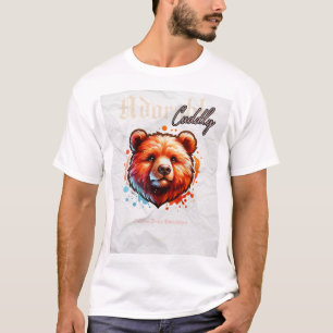 Wasserfarbene Bären-T-Shirt – süß handgemalt T-Shirt