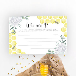 Wasserfarbene Biene Blüte Wer bin ich Brautparty S Briefpapier