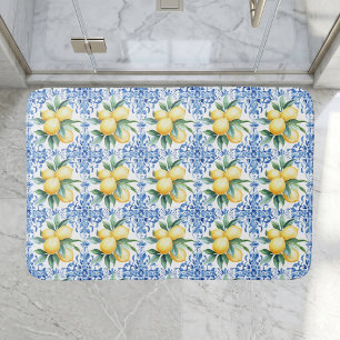 Wasserfarbene Blaue Badezimmer-Fliesen-Badmatte mi Badematte