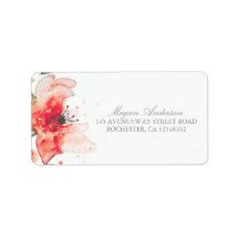 Wasserfarbene Blume Niedliche Hochzeit