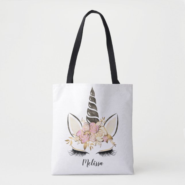 Wasserfarbene Blumenzwiebeln Personalisiert Tasche (Vorderseite)