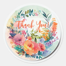 WASSERFARBENE DESIGN-BLUME "DANKE"