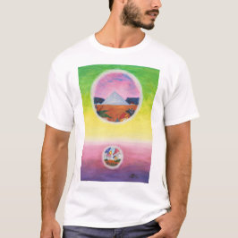 Wasserfarbene Fantasy Dimensions Pyramide Dream We T-Shirt