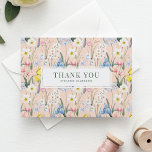 Wasserfarbene Frühlingsblumen Botanischer Abschlus Dankeskarte<br><div class="desc">Vielen Dank an Ihre Gäste mit dieser individuell gestaltbaren Dankeschön-Karte. Es zeichnet sich durch ein blumengeschmücktes Aquarellmuster aus: Narzissen, Tulpen, Iris und Paperwhites. Personalisieren Sie diese, indem Sie Ihre Daten hinzufügen. Diese botanische Dankkarte ist ideal für Abschlüsse, Hochzeiten, Geburtstage, Duschen und vieles mehr. Diese Dankeschön-Karte ist auf anderen Karten erhältlich....</div>