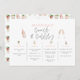 Wasserfarbene Getränke Brunch und Bachelorett