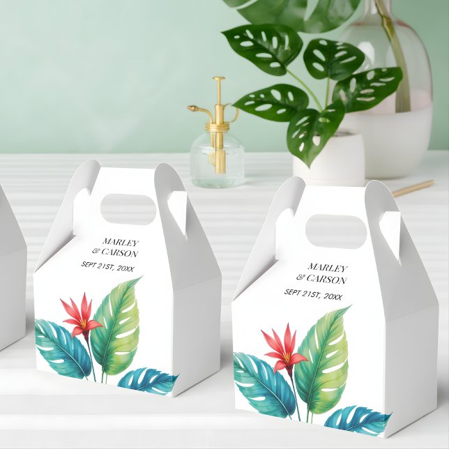 Wasserfarbene Grünanlagen Botanischer Garten Hochz Geschenkschachtel (Von Creator hochgeladen)