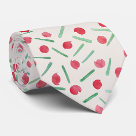 Wasserfarbene Holiday Candy Cane Krawatte