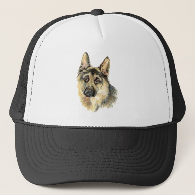 Wasserfarbene Hunde Tier Tierart Truckerkappe (Vorderseite)