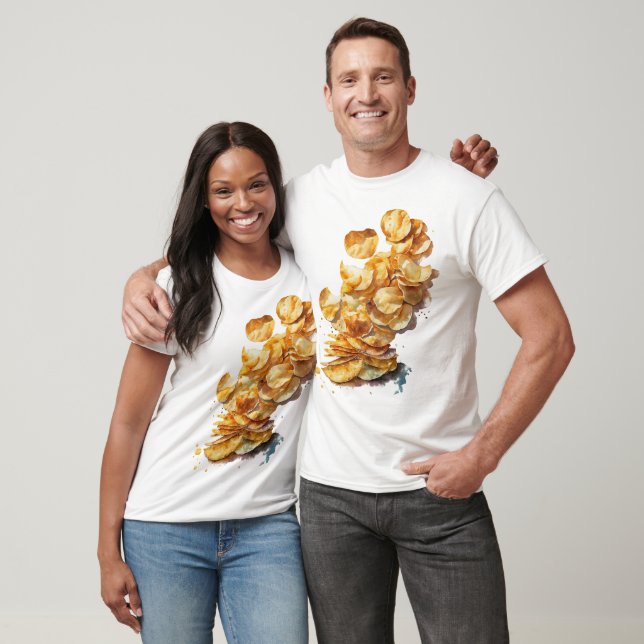 Wasserfarbene Kartoffelchips T-Shirt (Unisex)