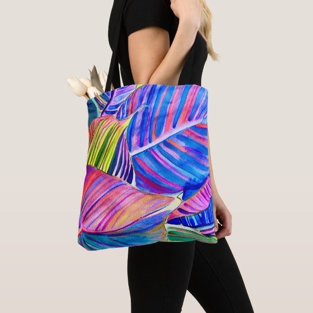 Wasserfarbene Kunst, Dichtung und Musik Tropisches Tasche (Von Nahem)