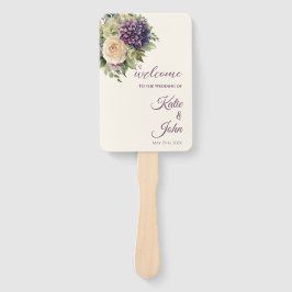 Wasserfarbene Lila Blume Bouquet-Wedding - Fächer