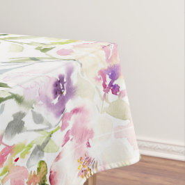 Wasserfarbene lose, ausdrucksstarke Feder Tischdecke