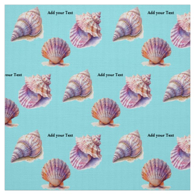 Wasserfarbene Muscheln Stoff (Muster)