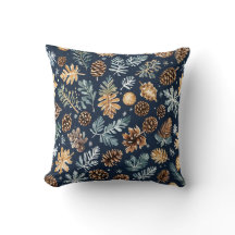 Wasserfarbene Pine Cones Winter Pattern