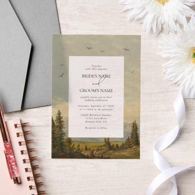 Wasserfarbene Pinienwälder Hochzeiten (Hochzeit)