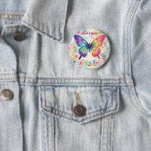 Wasserfarbene Regenbogen-Schmetterling "Liebe ist