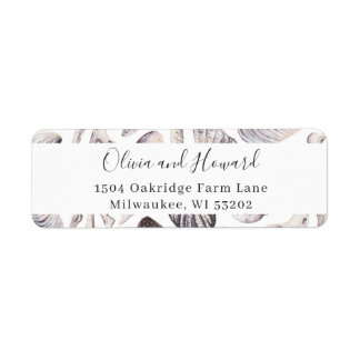 Wasserfarbene Rücksendeadresse