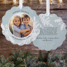 Wasserfarbene Schneeflocken Frohes Foto